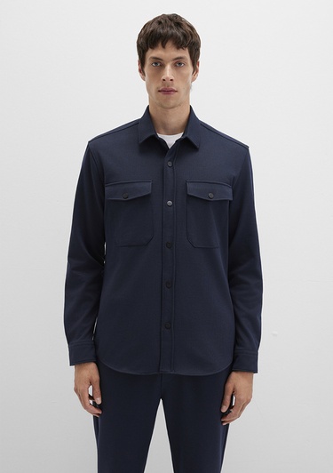  Mavi Lacivert Gömlek Regular Fit / Normal Kesim 0211729-86415