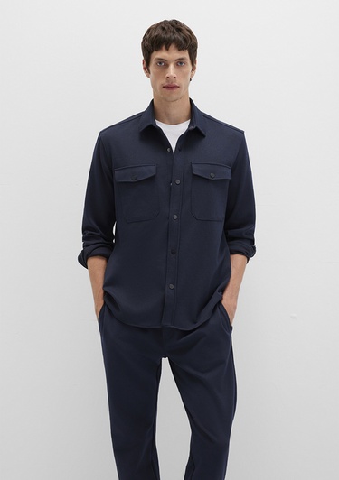  Mavi Lacivert Gömlek Regular Fit / Normal Kesim 0211729-86415