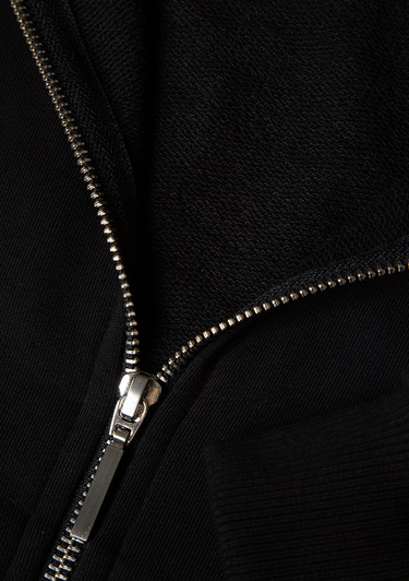  Mavi Biye Detaylı Fermuarlı Siyah Sweatshirt 1S10365-900