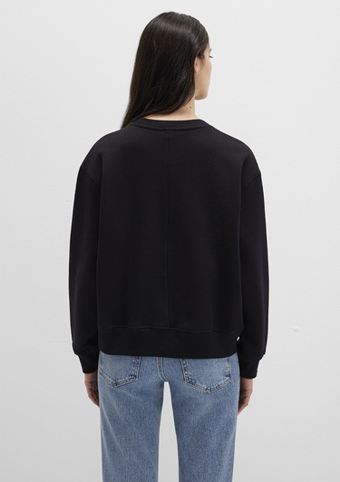  Mavi Bisiklet Yaka siyah Sweatshirt 1S10390-900