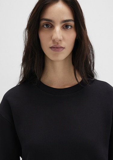  Mavi Bisiklet Yaka siyah Sweatshirt 1S10390-900