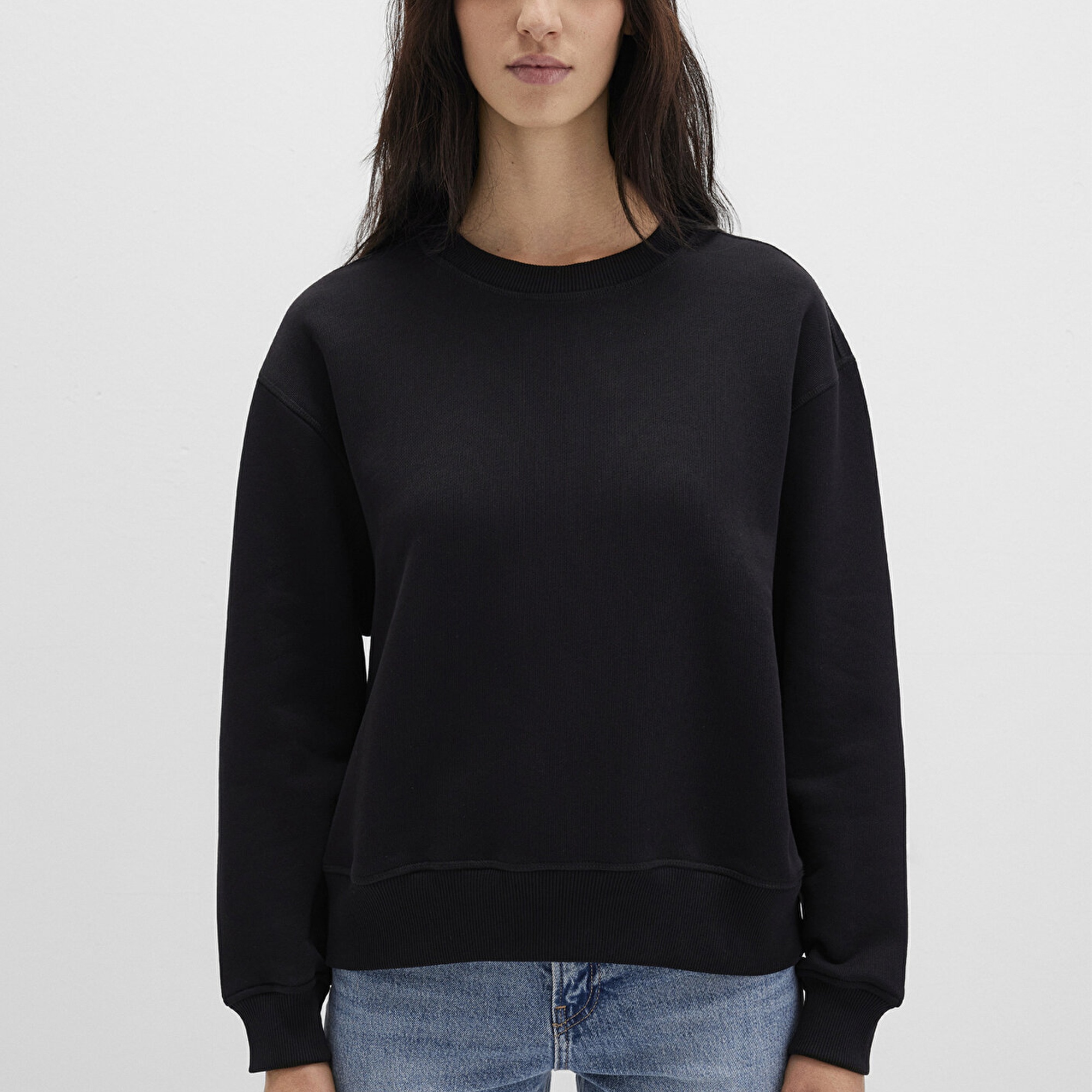 Mavi Bisiklet Yaka siyah Sweatshirt 1S10390-900