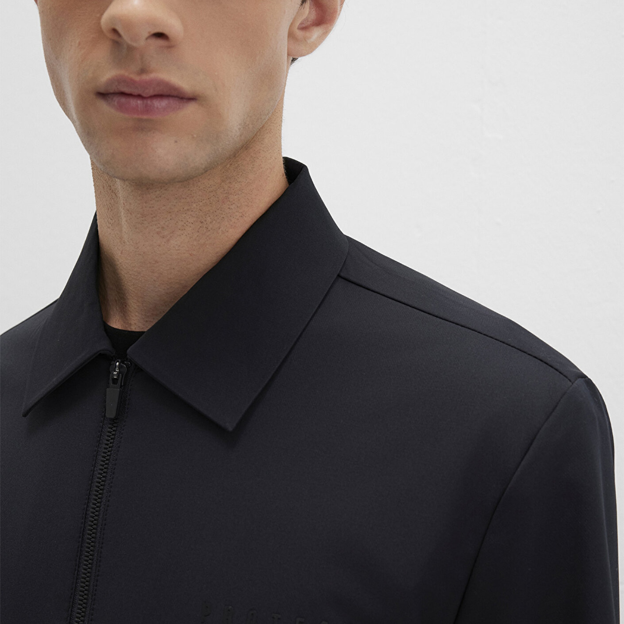 Mavi Siyah Spandex Spor Ceket Regular Fit / Normal Kesim 0110726-71379