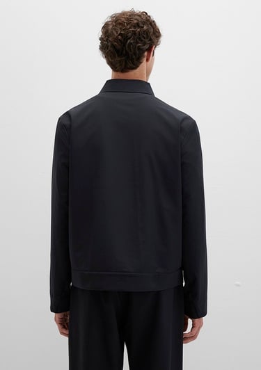  Mavi Siyah Spandex Spor Ceket Regular Fit / Normal Kesim 0110726-71379