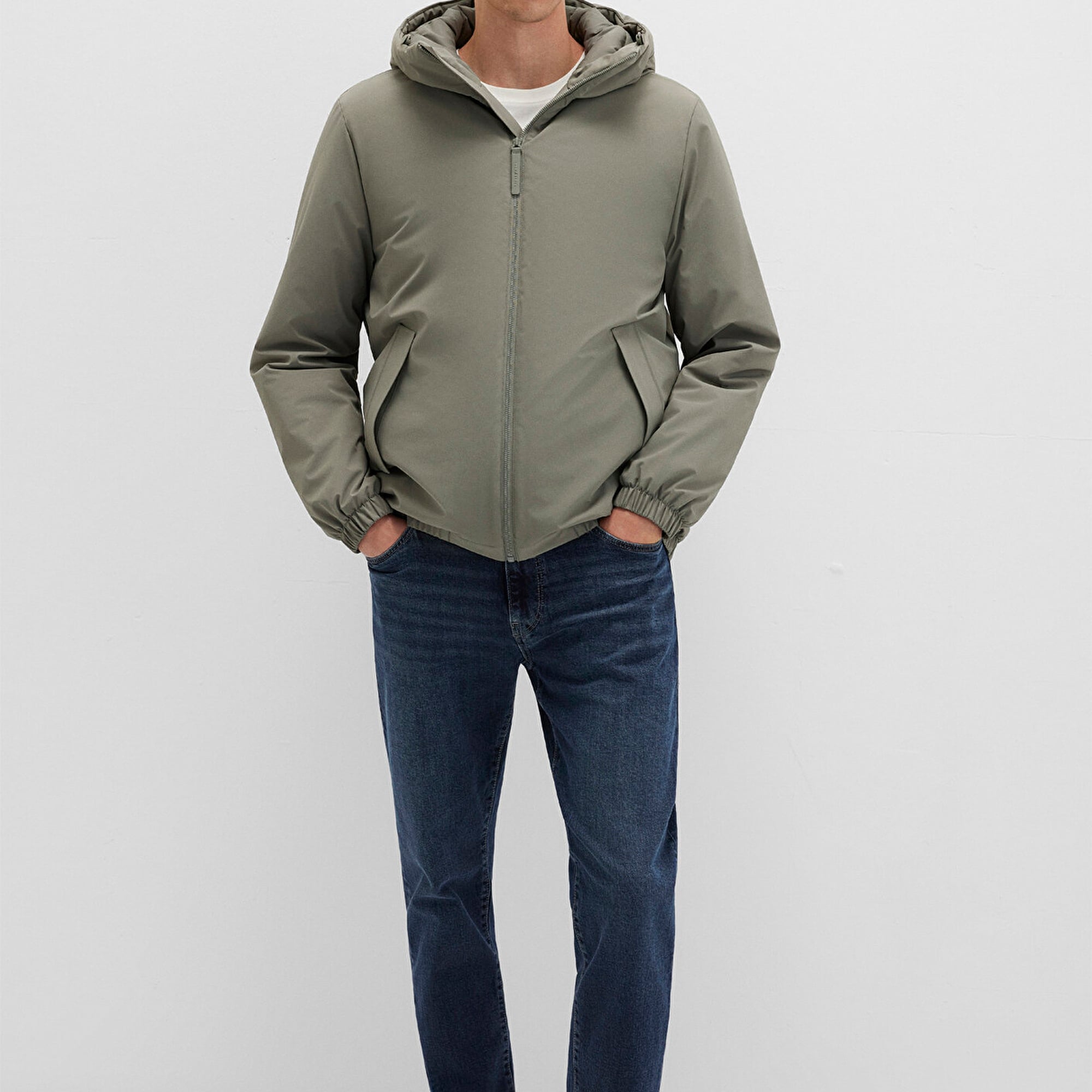 Mavi Yeşil Ceket Loose Fit / Bol Rahat Kesim 0110617-85485