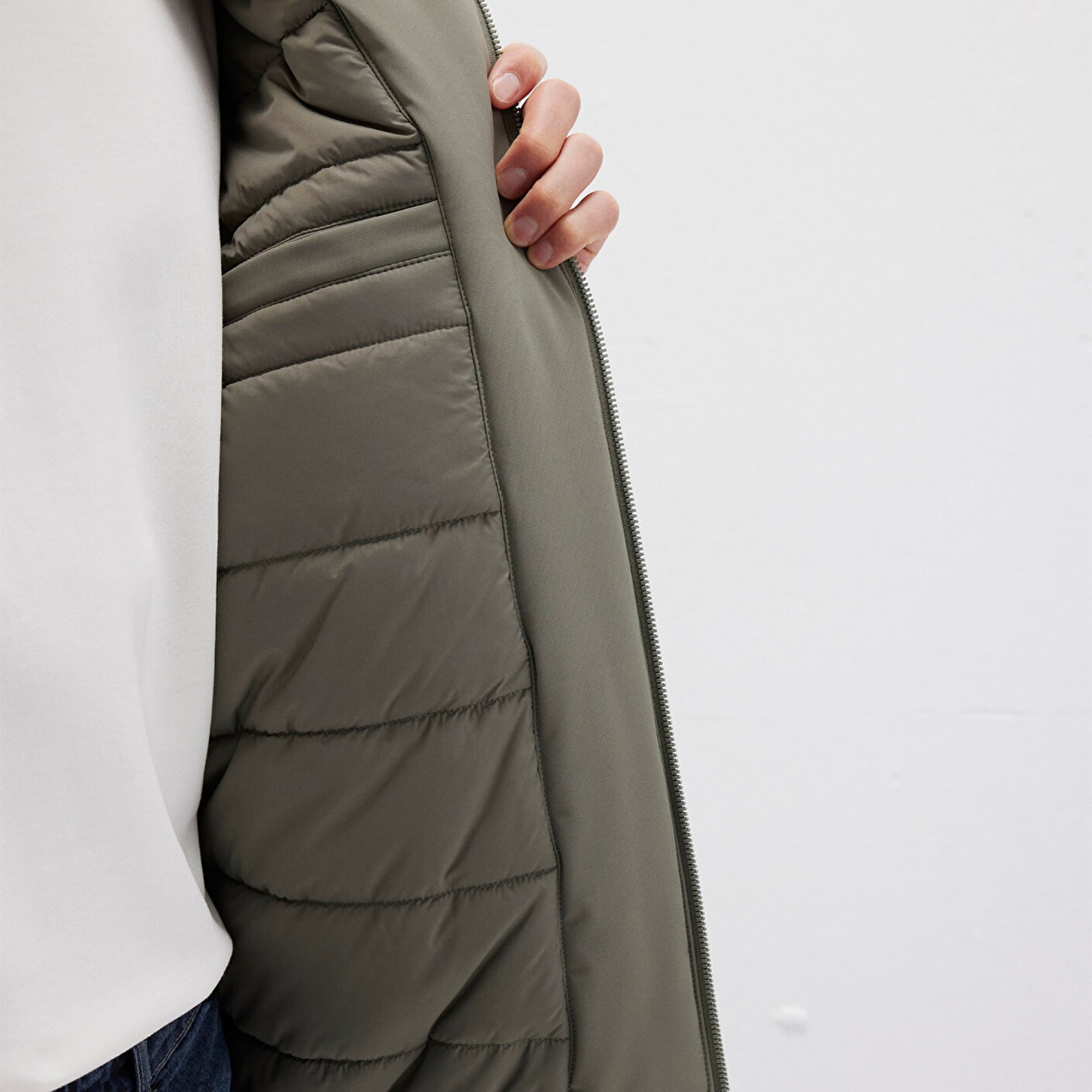 Mavi Yeşil Ceket Loose Fit / Bol Rahat Kesim 0110617-85485