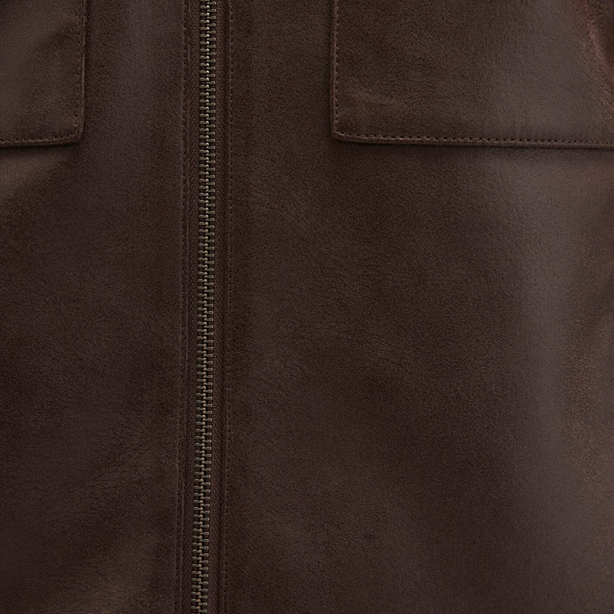 Mavi Kahverengi Suni Deri Ceket Regular Fit / Normal Kesim 0110648-70221