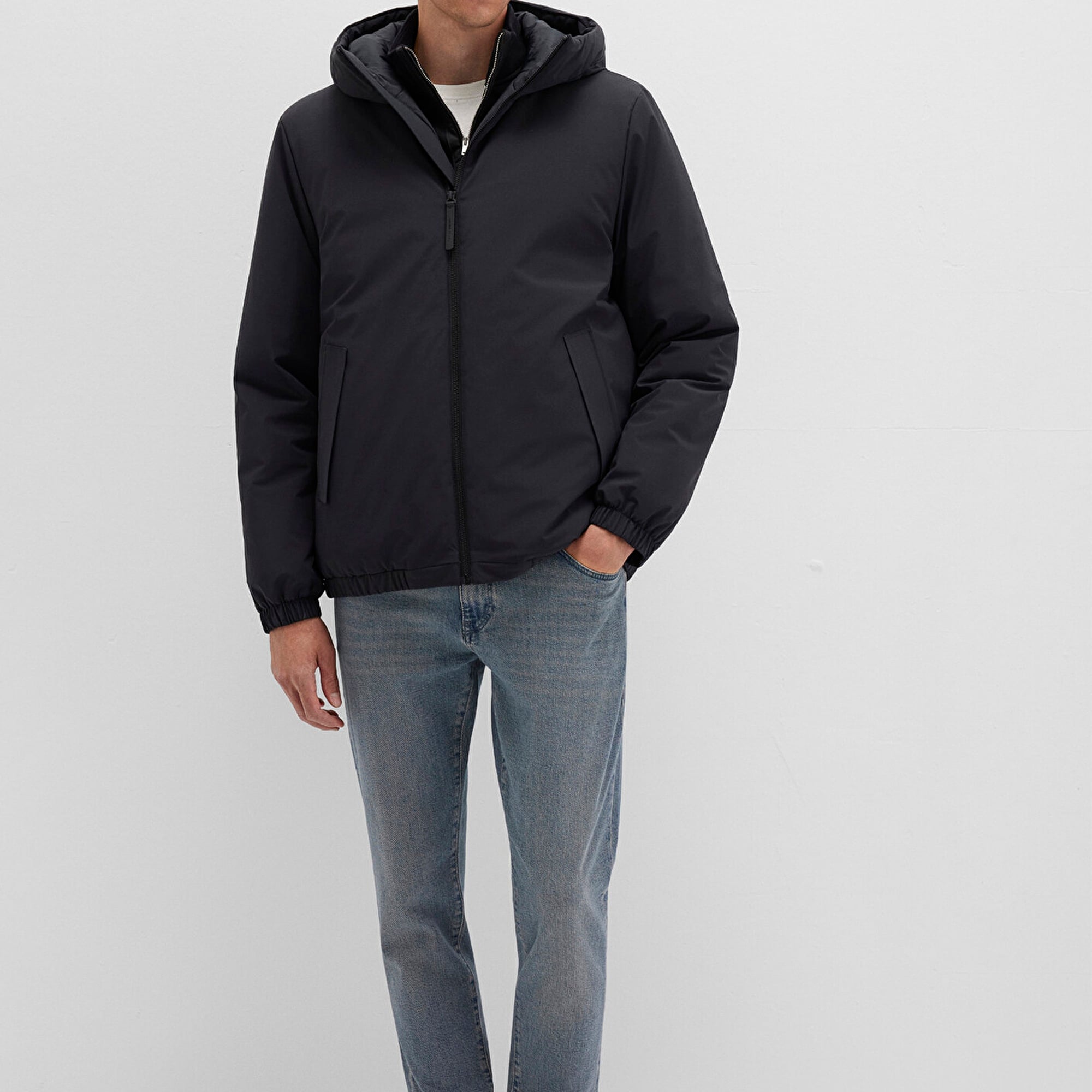 Mavi Siyah Ceket Loose Fit / Bol Rahat Kesim 0110617-71379