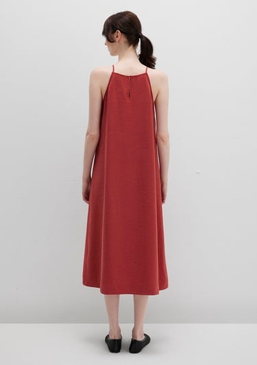  Mavi Askılı Kırmızı Elbise 1310770-70450