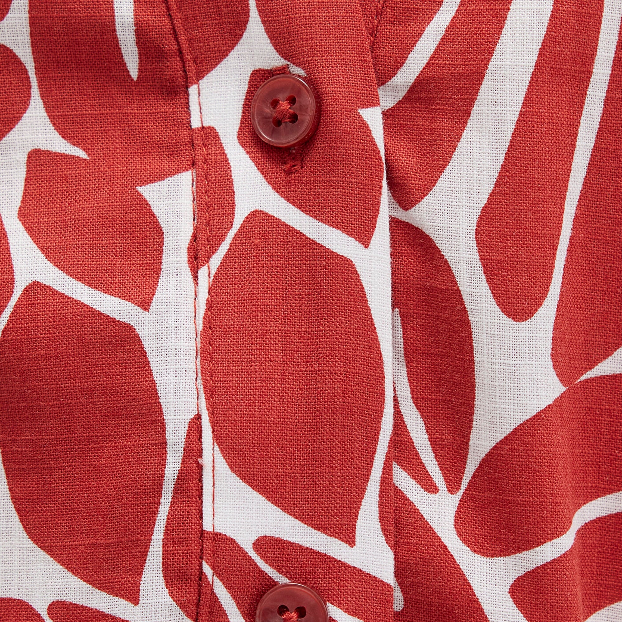 Mavi Baskılı Kırmızı Uzun Elbise 1310766-91314