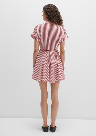  Mavi Kırmızı Mini Elbise 1310763-82656