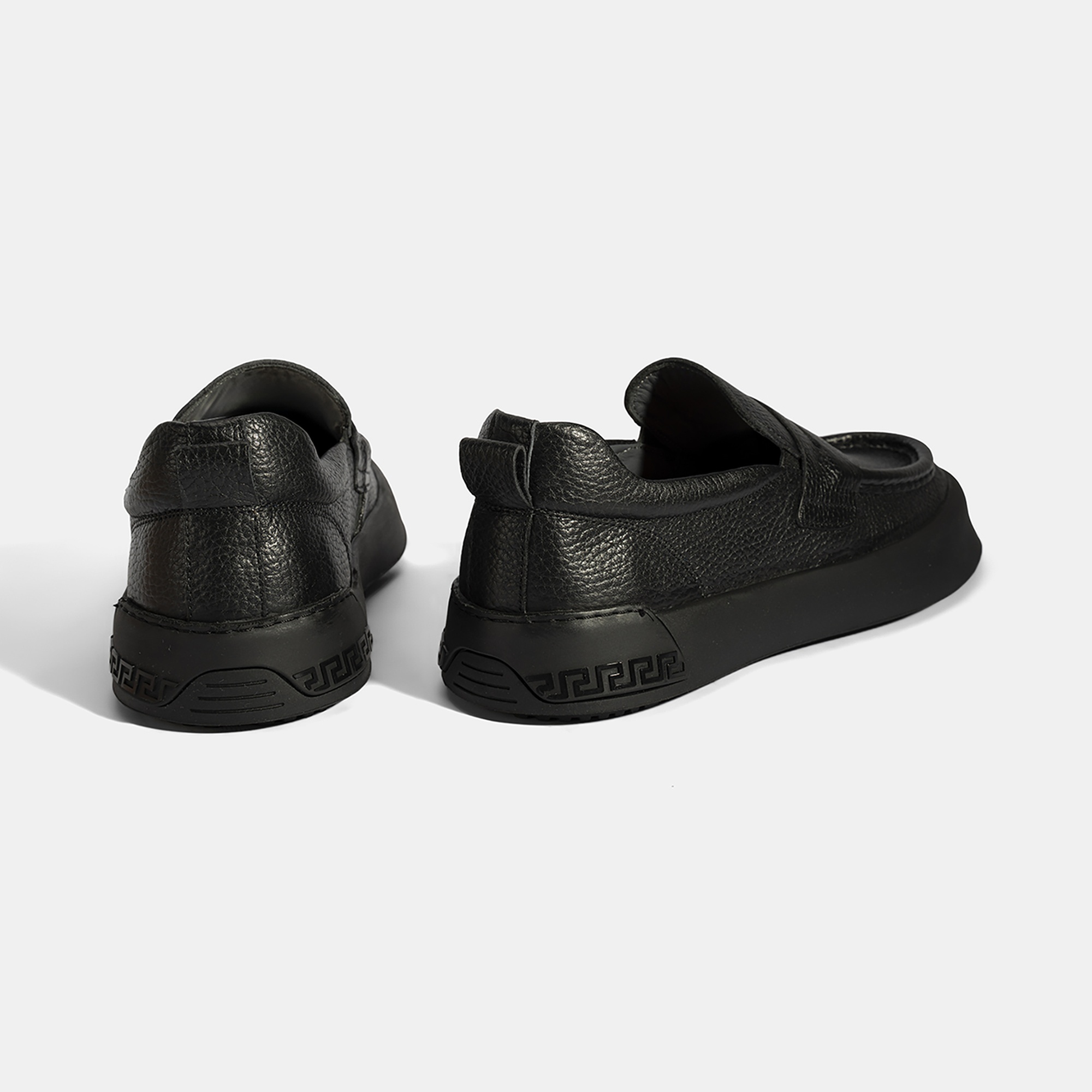 Erkek Siyah Deri Loafer