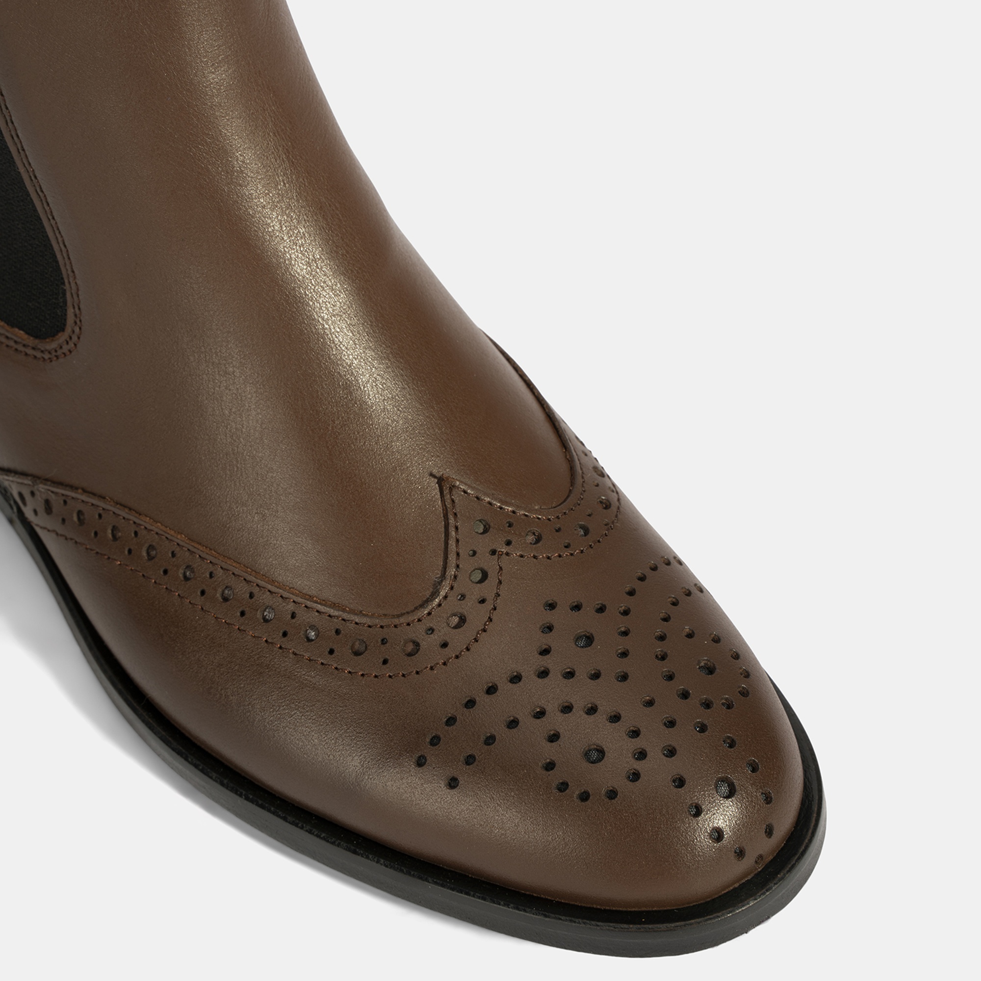 Kadın Mavi Astar Detaylı Kahve Chelsea Bot