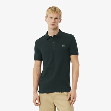  Lacoste L.12.12 Erkek Slim Fit Koyu Yeşil Polo