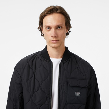  Guess Jeans Bomber Erkek Siyah Ceket