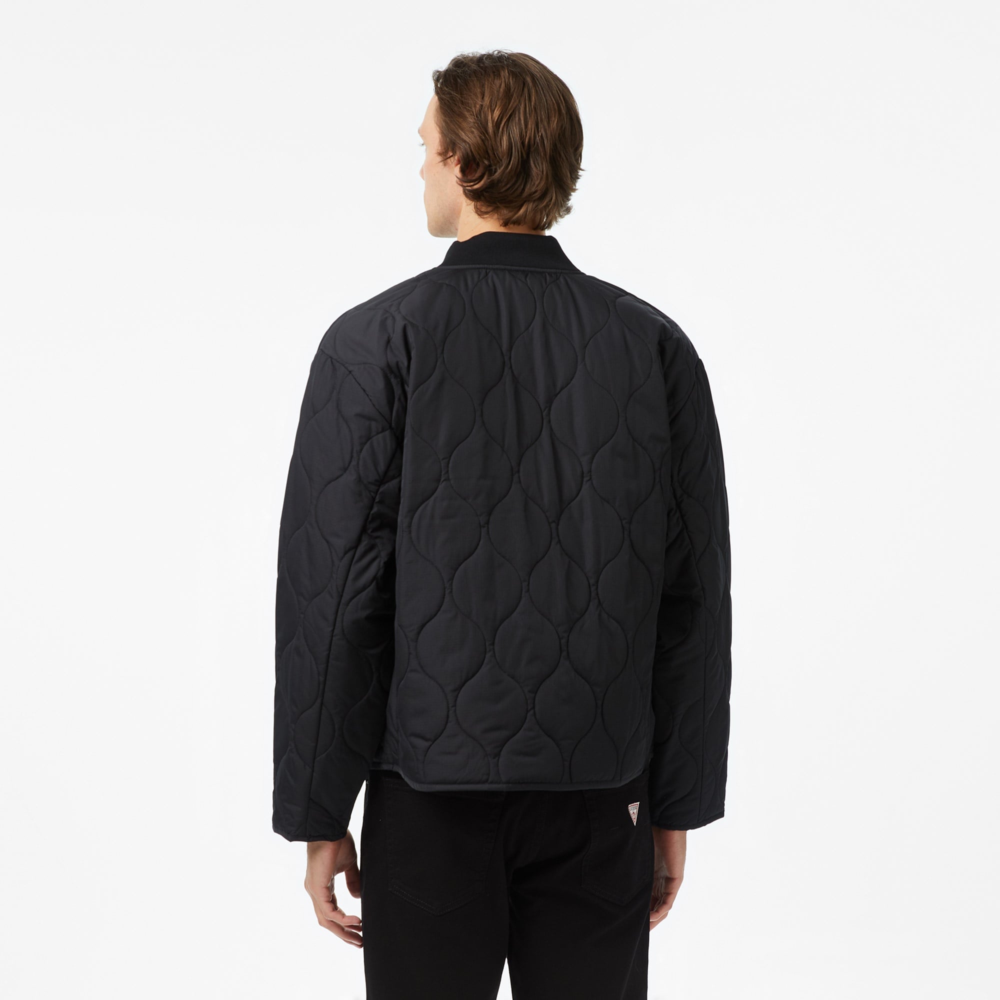 Guess Jeans Bomber Erkek Siyah Ceket