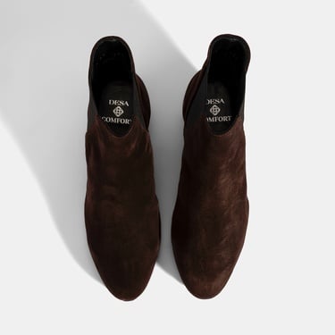 Kadın Kahve DesaComfort Lastikli Süet Chelsea Bot