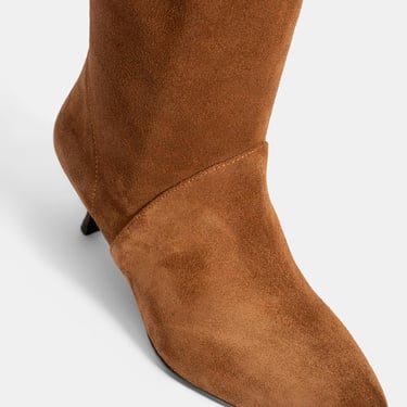  Kadın Taba Süet Deri Çizme