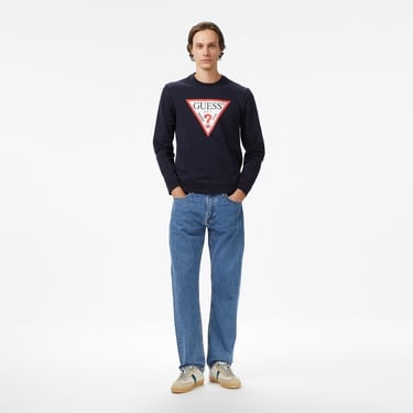 Guess Erkek Lacivert Sweatshirt