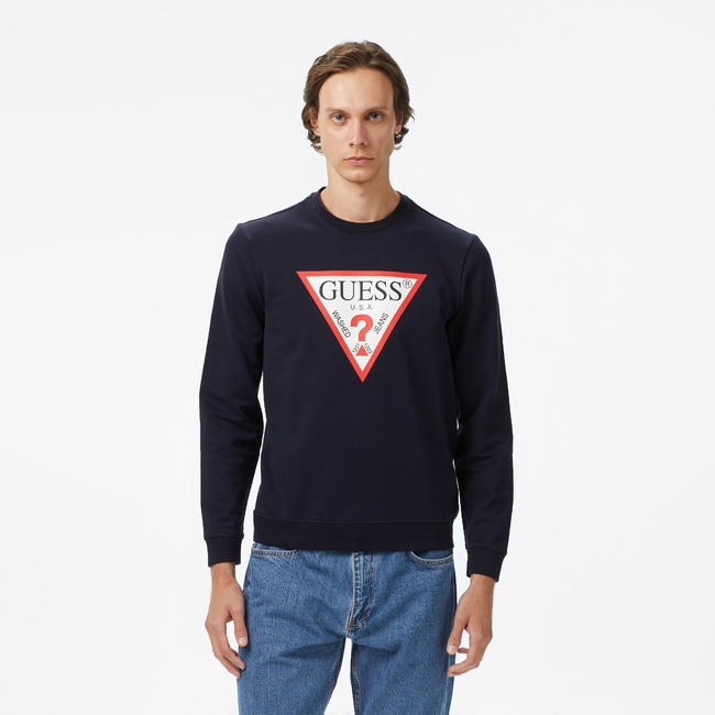  Guess Erkek Lacivert Sweatshirt