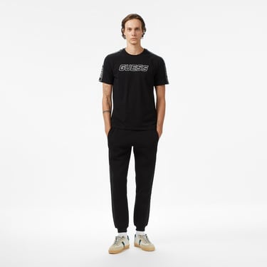  Guess Arlo Mid Organic Stretch Jersey 180 Erkek Siyah T-Shirt