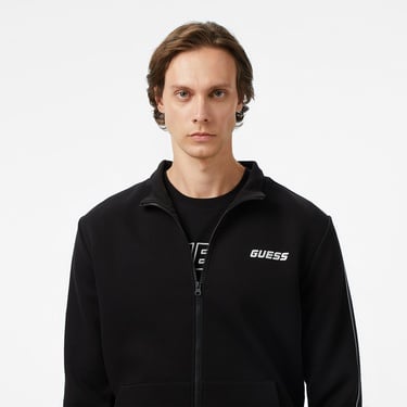  Guess Mickey Erkek Siyah Sweatshirt