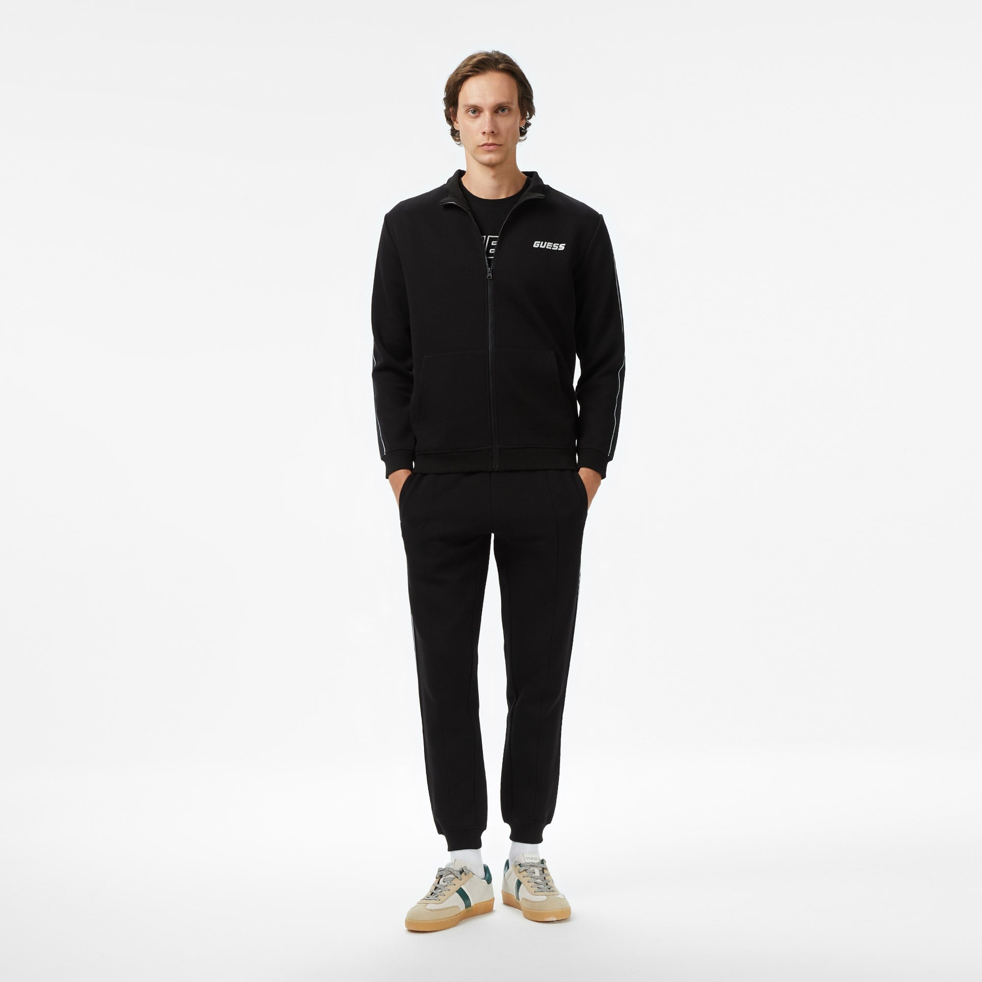 Guess Mickey Erkek Siyah Sweatshirt