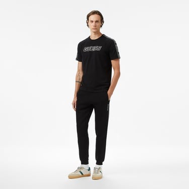  Guess Mickey Cuff Erkek Siyah Pantolon