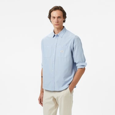  Guess Re Pockets Sh Organic Cotton Poplin 176 Erkek Mavi Gömlek