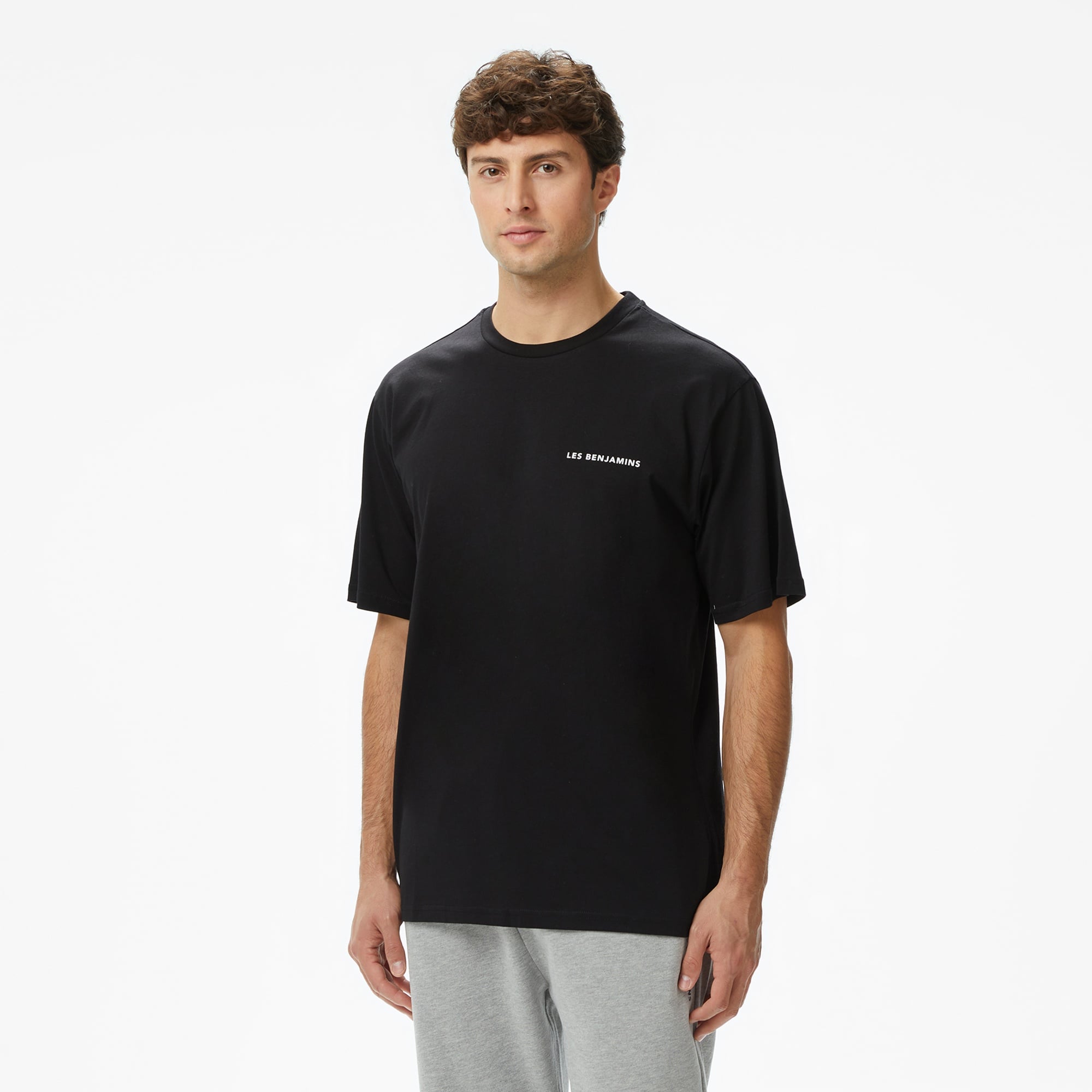 Les Benjamins Erkek Siyah T-Shirt