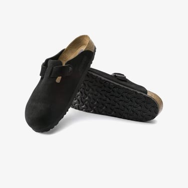  Birkenstock Boston Soft Footbed Unisex Siyah Terlik