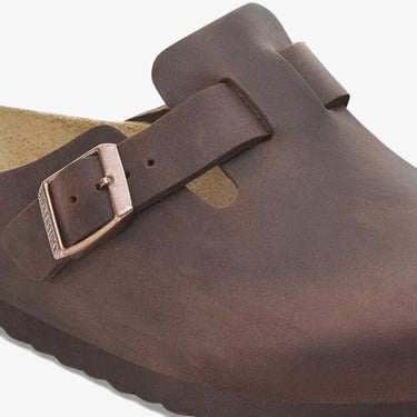  Birkenstock Boston Soft Footbed Unisex Kahverengi Terlik