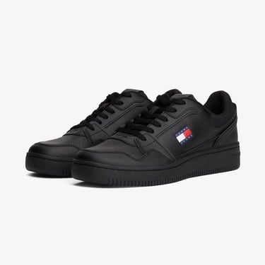  Tommy Jeans Retro Basket Erkek Siyah Sneaker