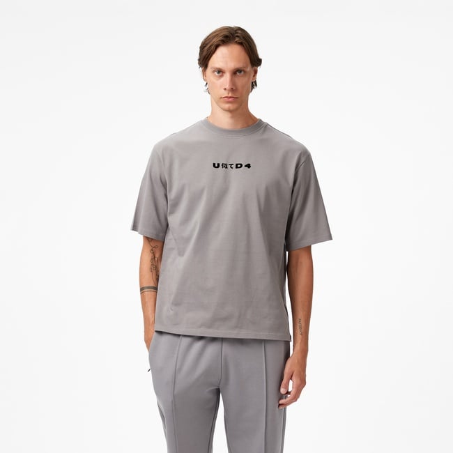  UNITED4 Erkek Gri T-Shirt