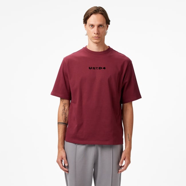  UNITED4 Erkek Bordo T-Shirt