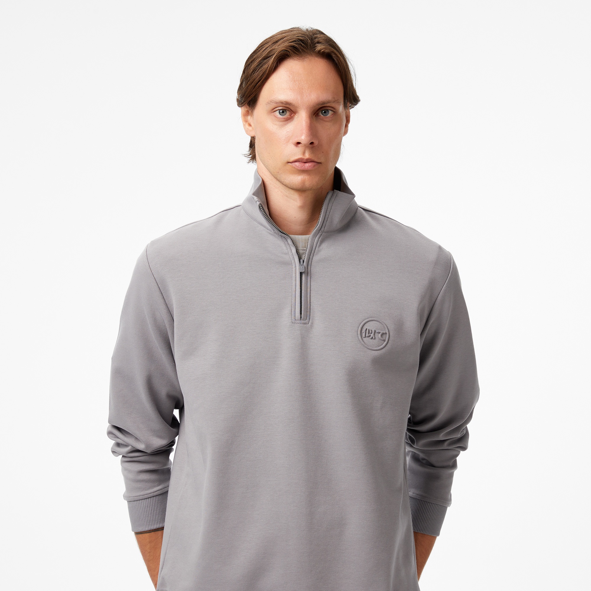 UNITED4 Classic Erkek Gri Sweatshirt