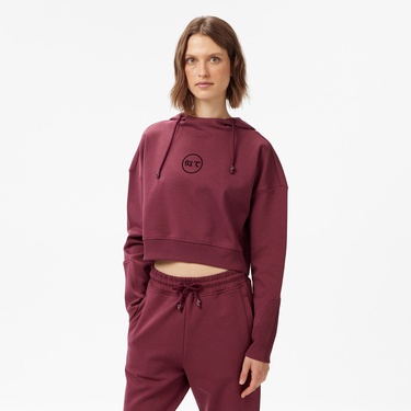  UNITED4 Classic Kadın Bordo Hoodie