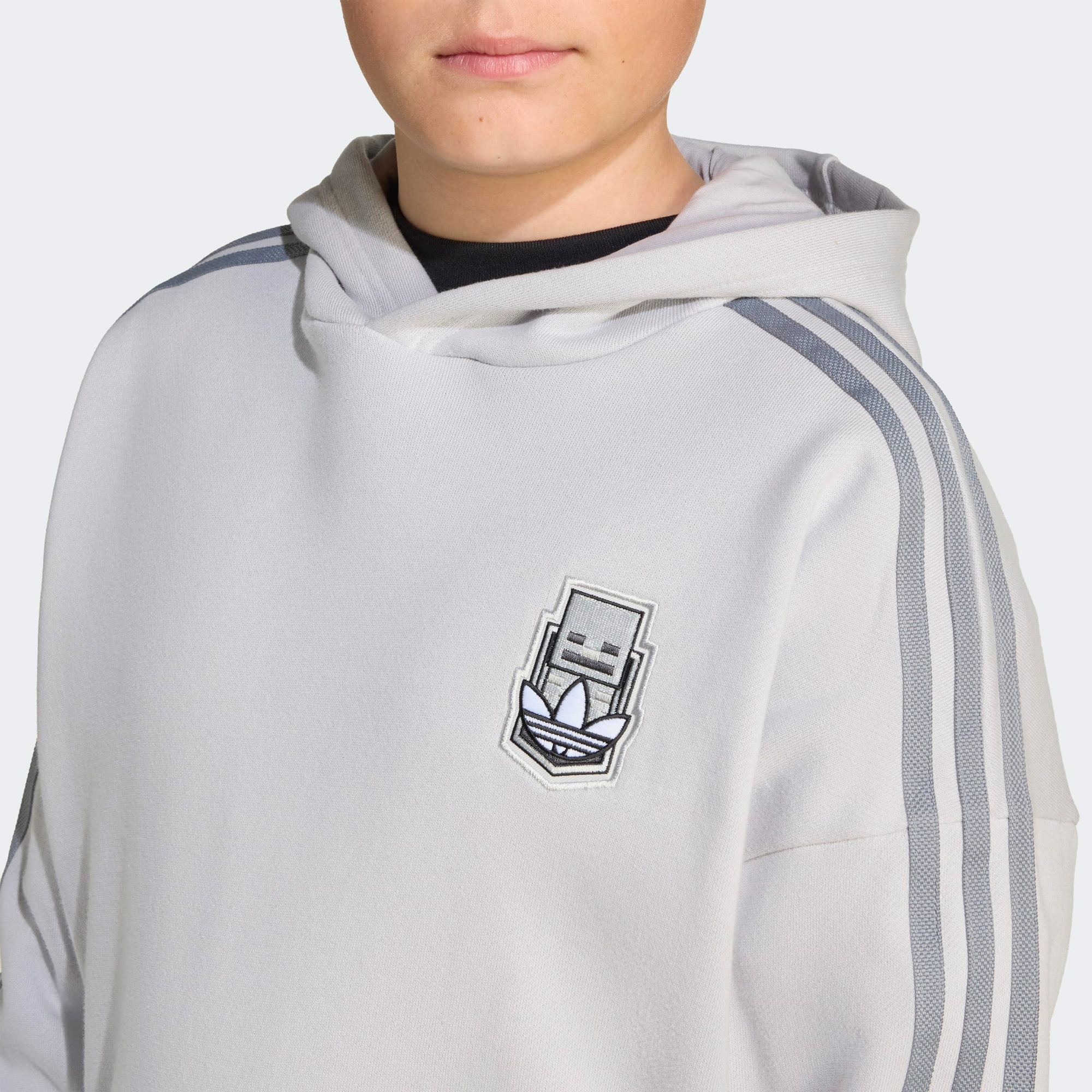 adidas Hoodıe Çocuk Gri Sweatshirt