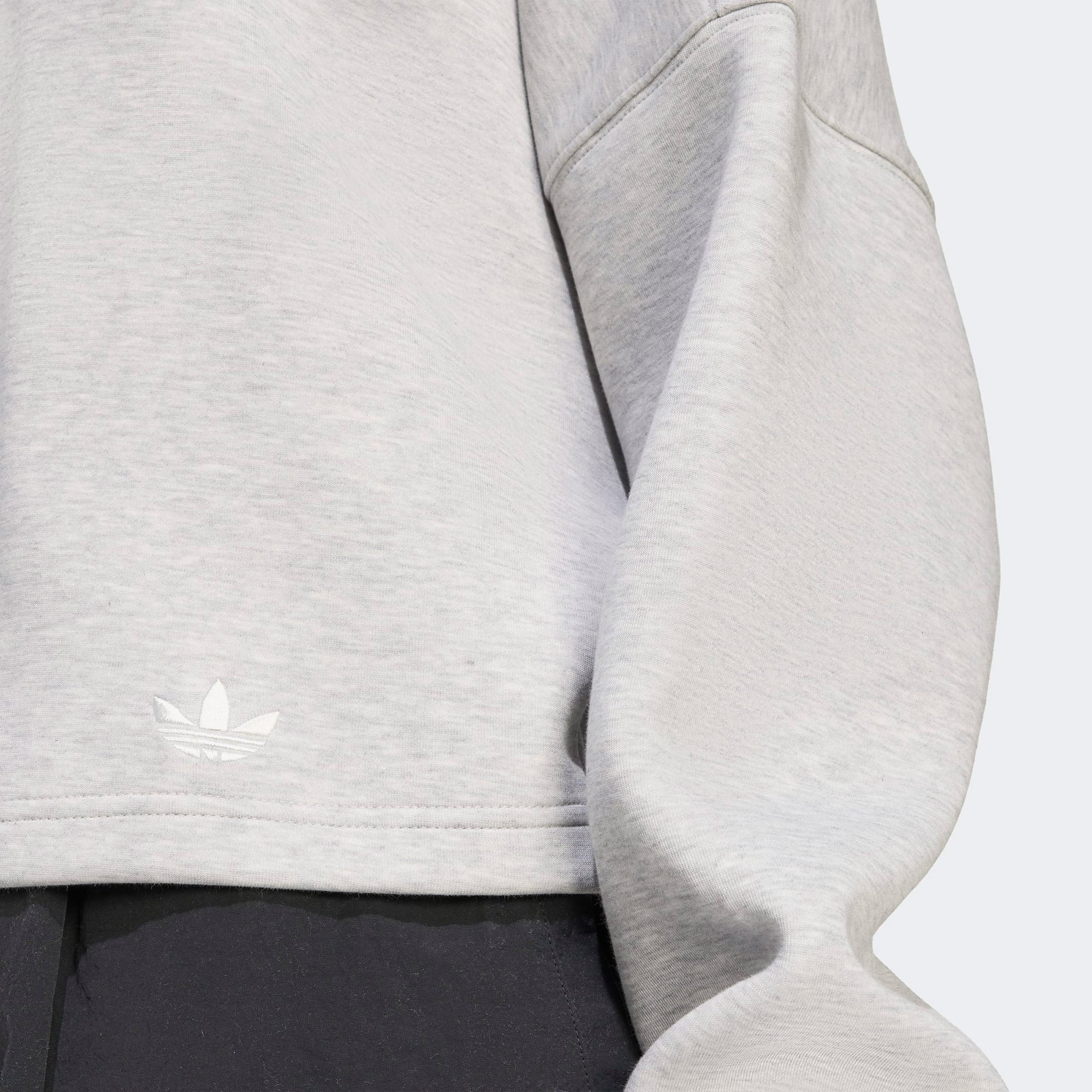 adidas 3 Stripes Hoody Kadın Gri Sweatshirt