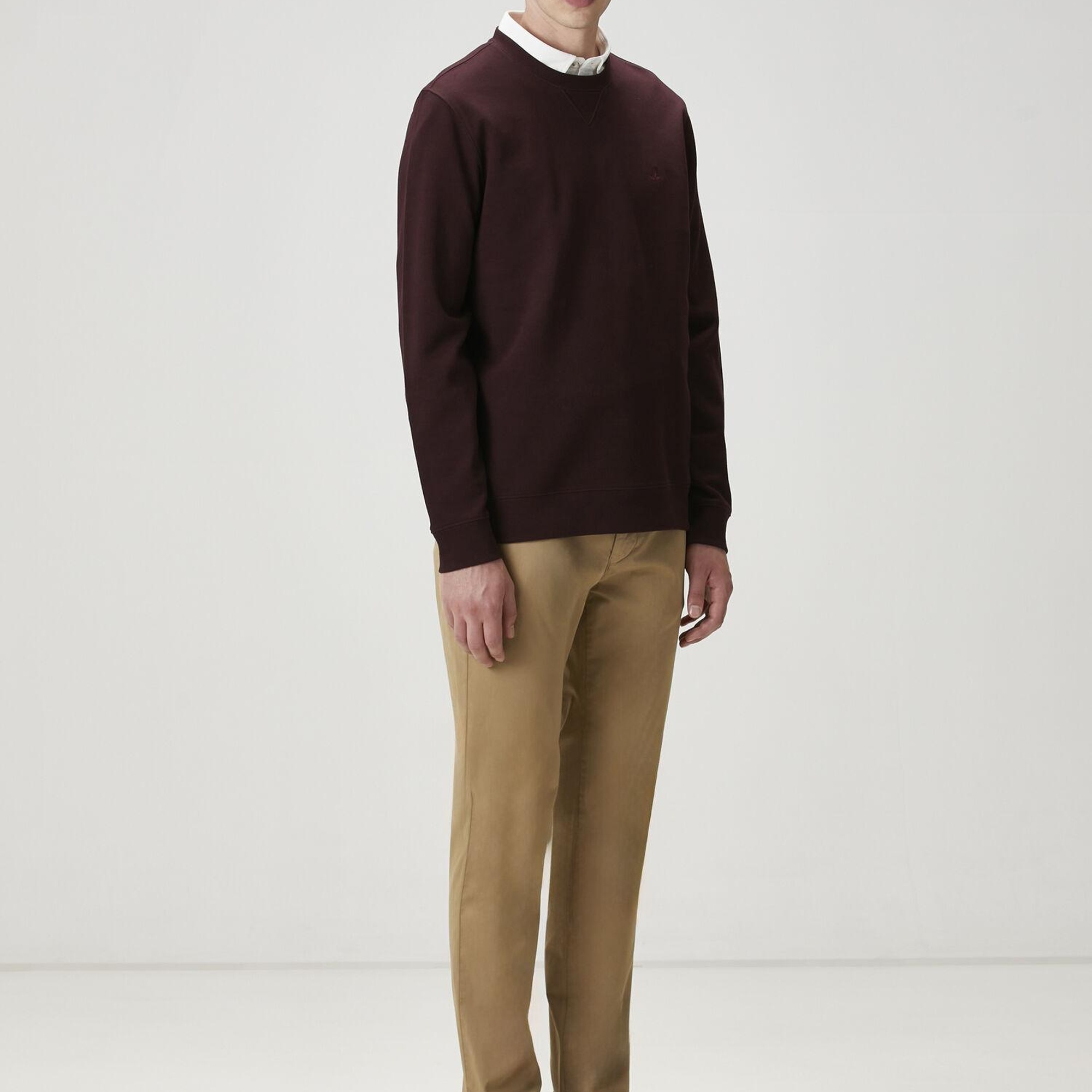 Beymen Club Erkek Mürdüm Logo Nakışlı Sweatshirt