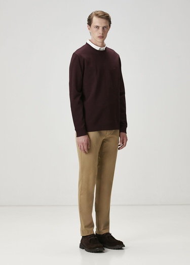  Beymen Club Erkek Mürdüm Logo Nakışlı Sweatshirt