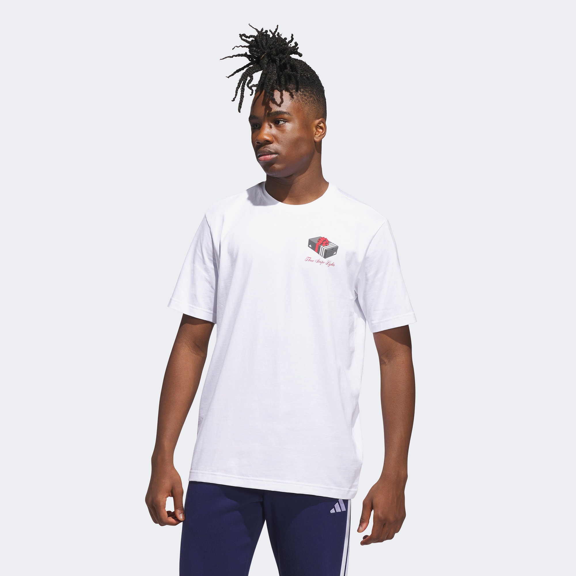 adidas M Hldy Gftbox T Erkek Beyaz T-Shirt