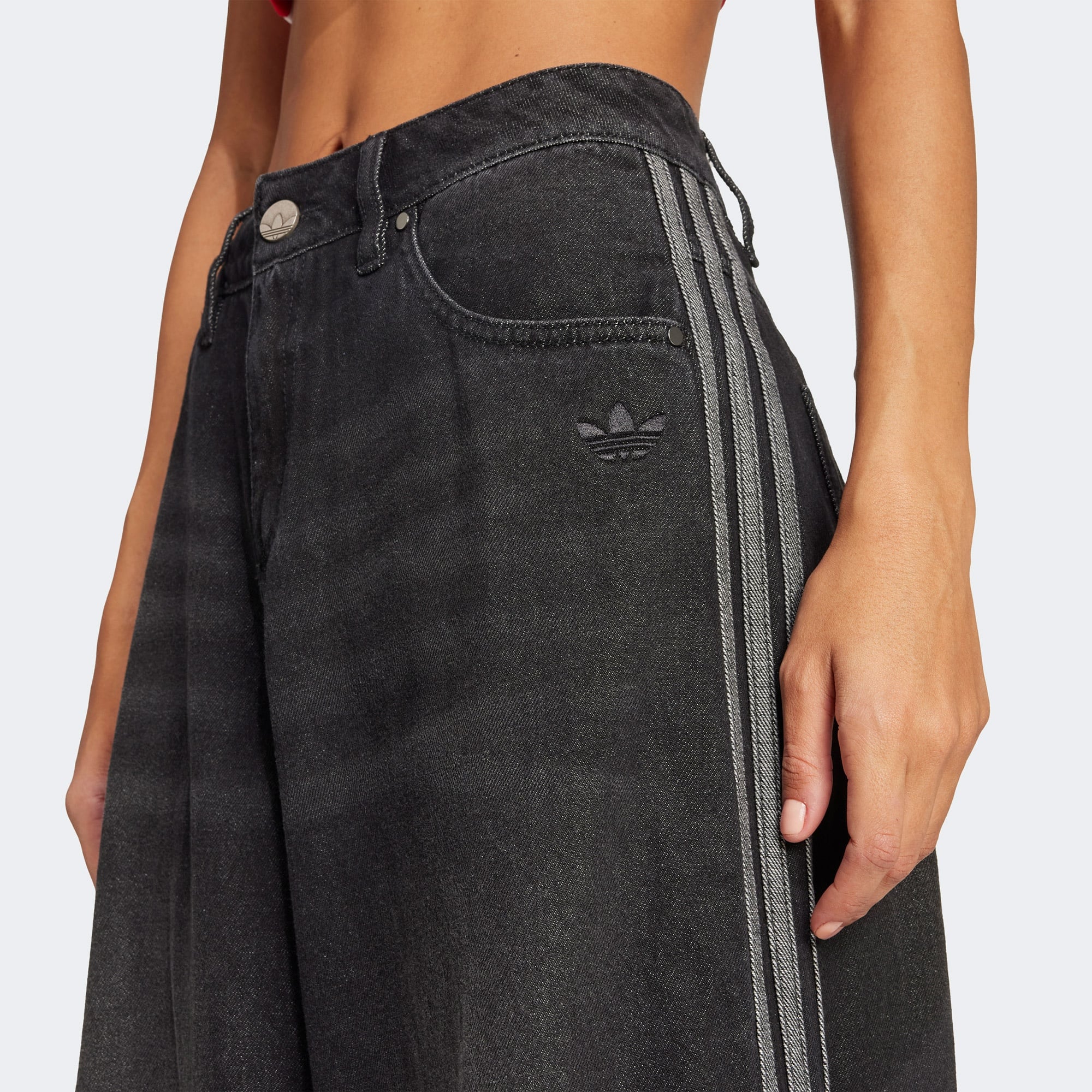 adidas Adicolor Denim Adilenum Kadın Siyah Pantolon