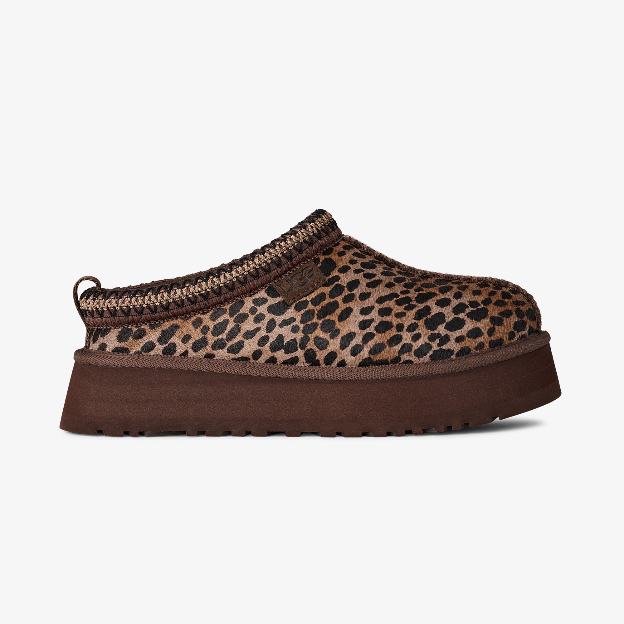 UGG Tazz Caspian Leopar Desenli Kadın Kahverengi Terlik