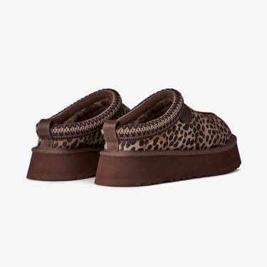  UGG Tazz Caspian Leopar Desenli Kadın Kahverengi Terlik