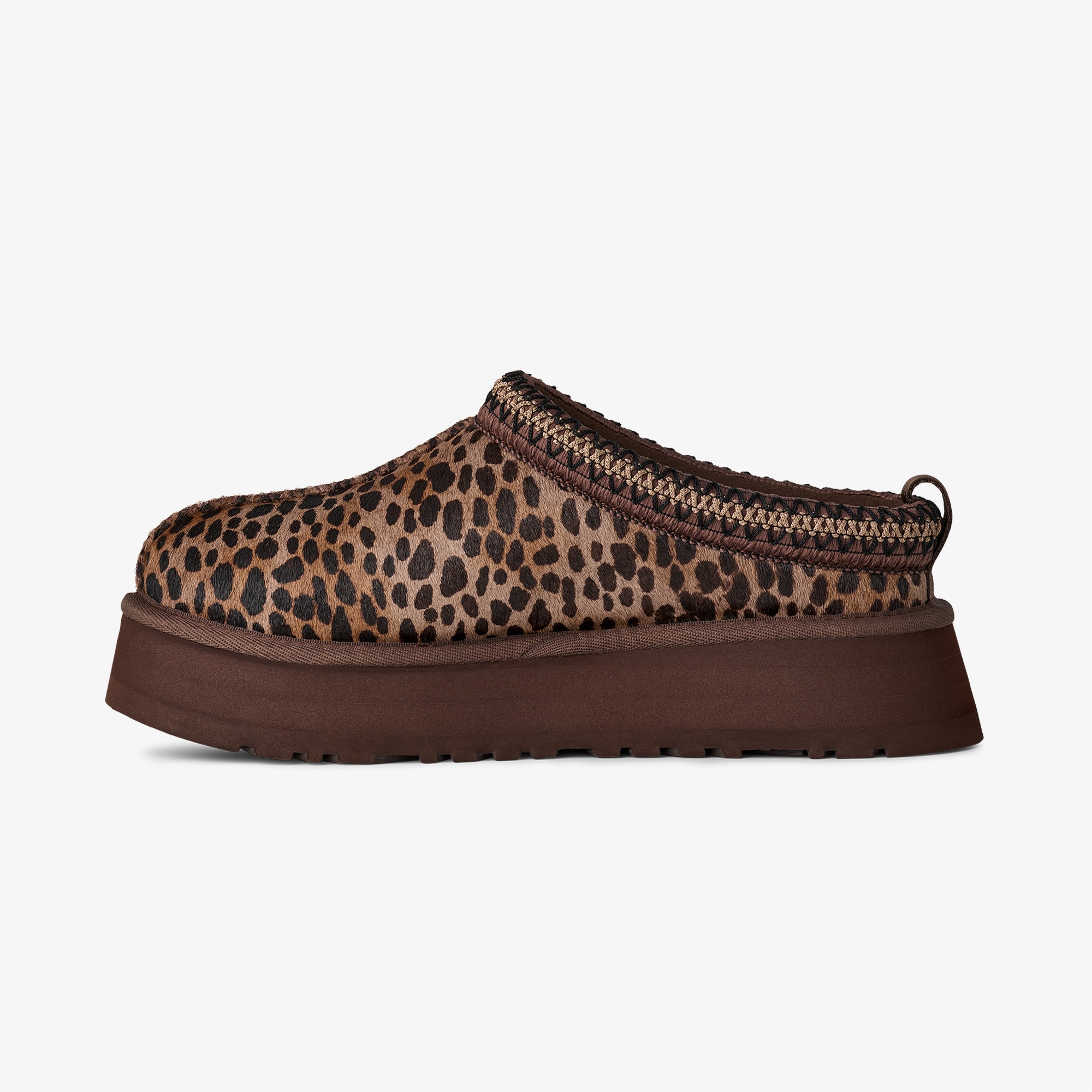 UGG Tazz Caspian Leopar Desenli Kadın Kahverengi Terlik