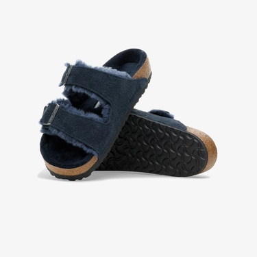  Birkenstock Arizona VL Shearling Kadın Lacivert Terlik