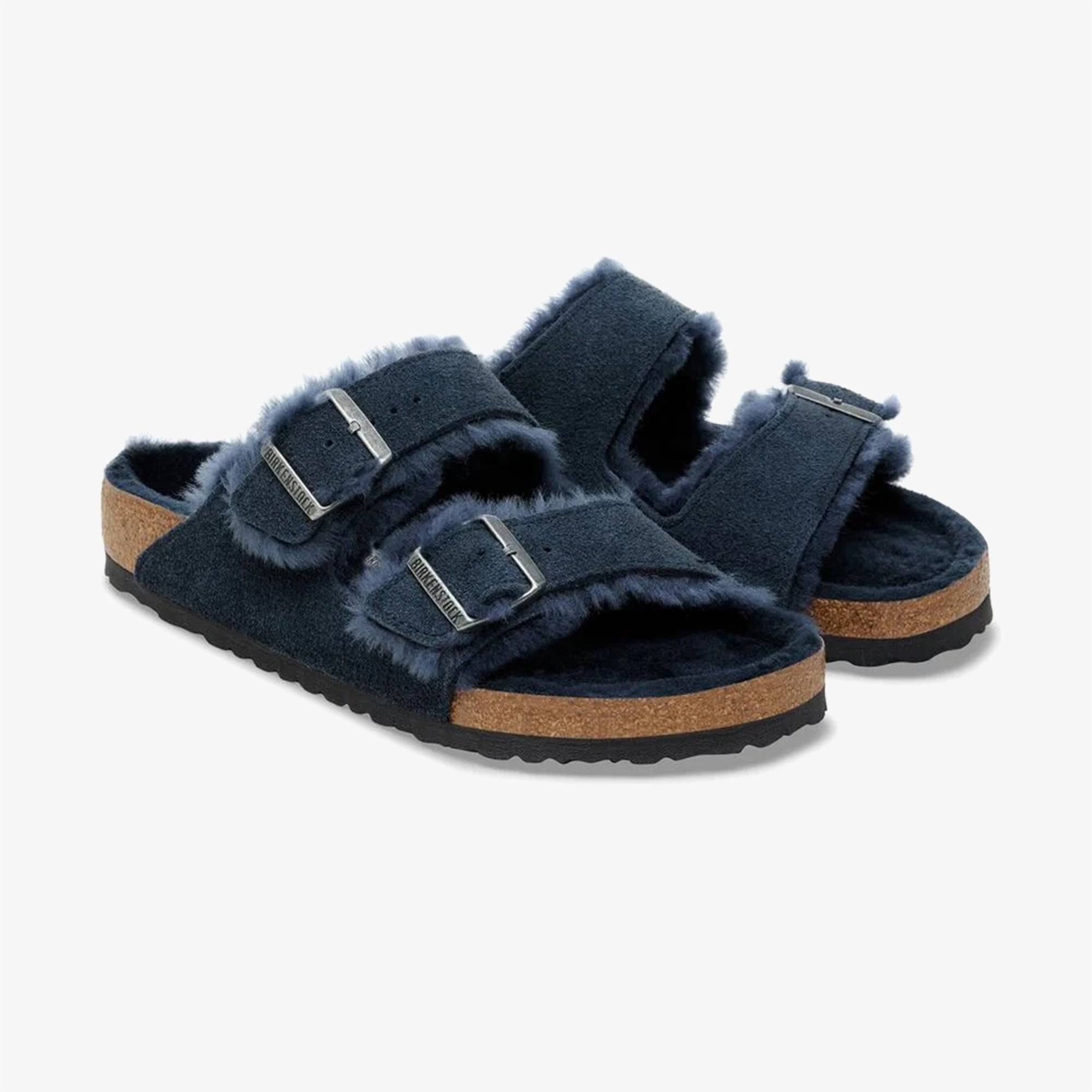 Birkenstock Arizona VL Shearling Kadın Lacivert Terlik
