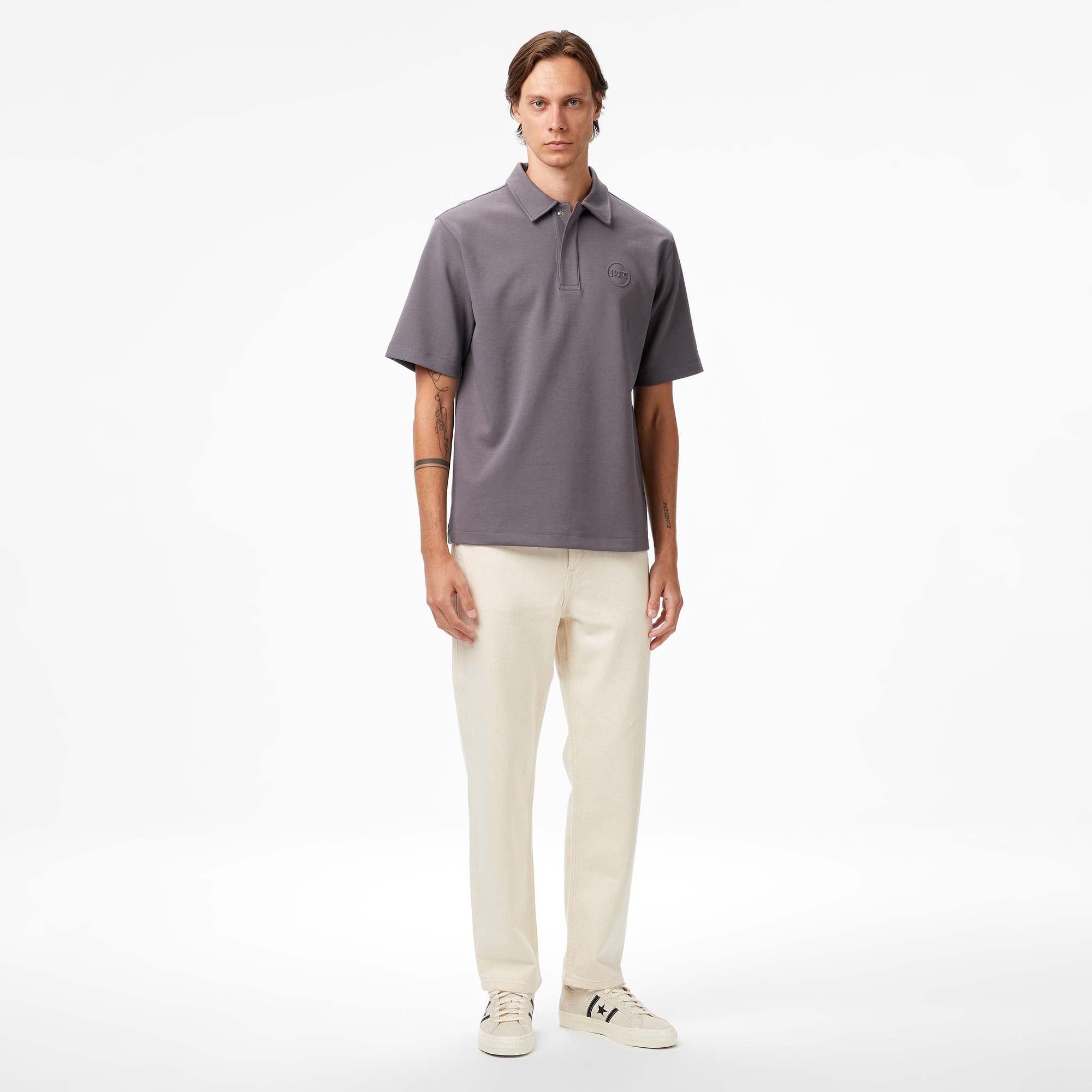 UNITED4 Classic Erkek Gri Polo