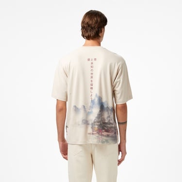  UNITED4 Classic Erkek Bej T-Shirt